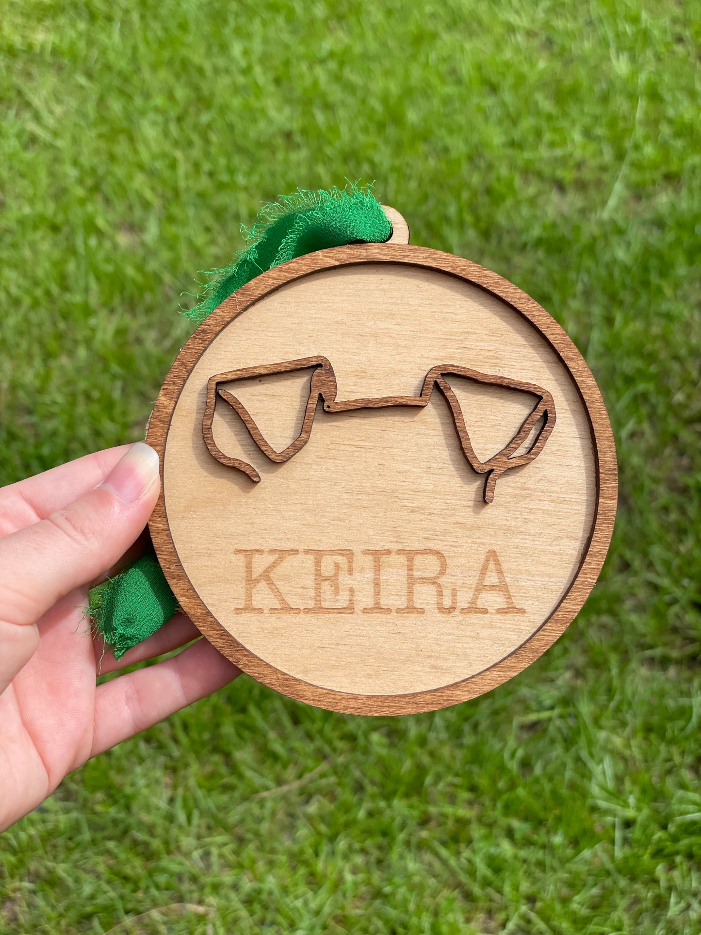 Dog Ear Outline Ornament