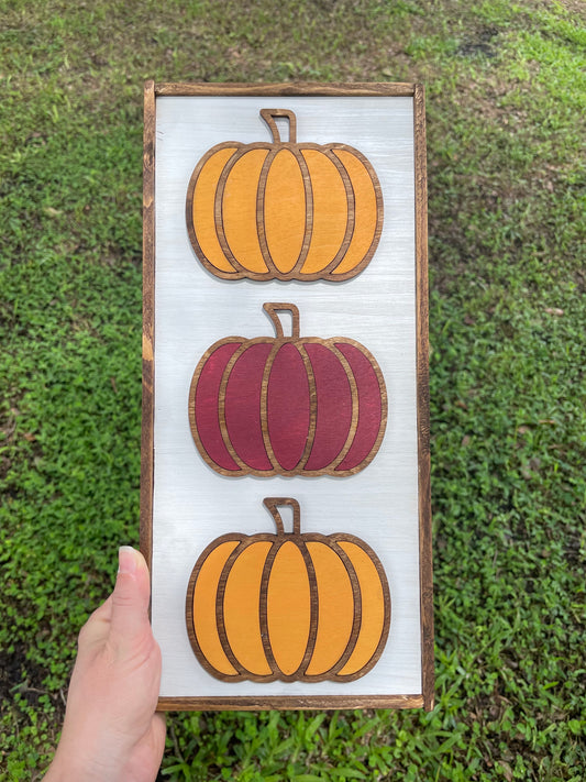 Mini Pumpkins Wall Hanger