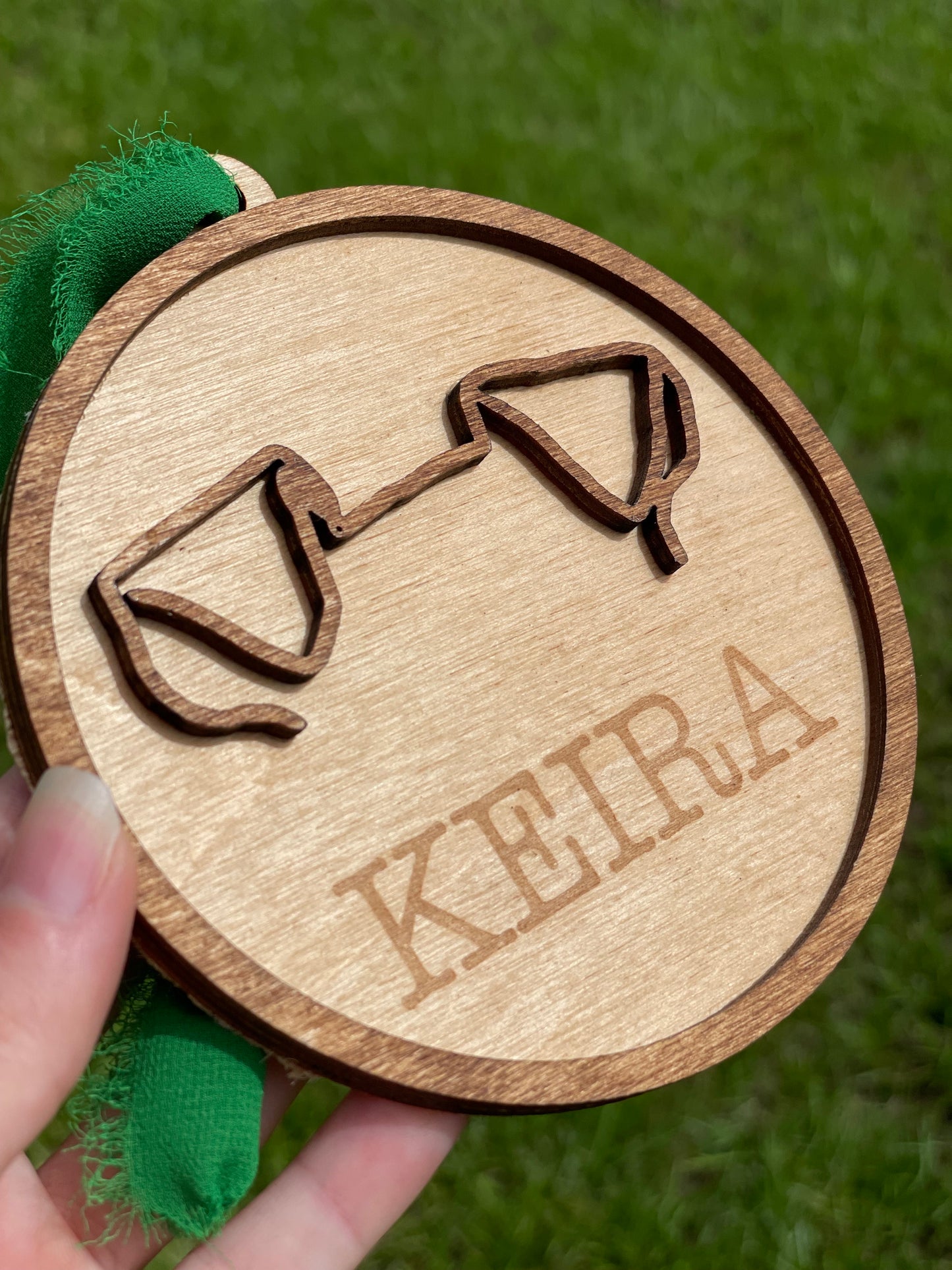 Dog Ear Outline Ornament