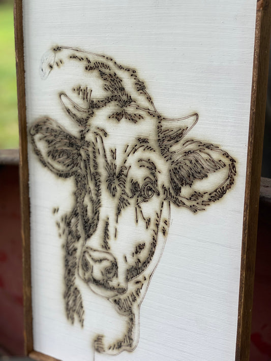 Rustic Cow Face