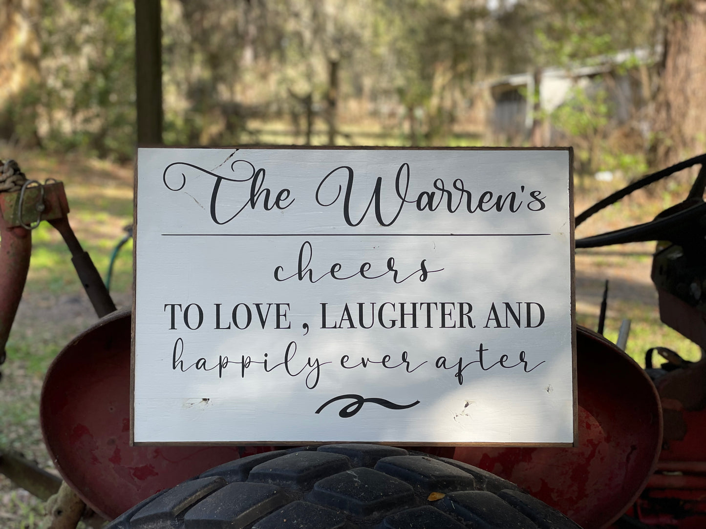 Personalized Wedding Sign Hanger